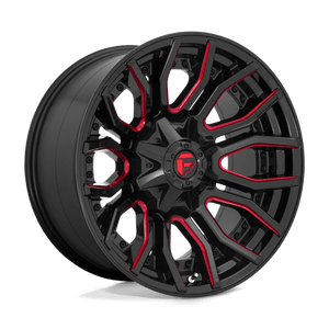 Fuel Offroad D712 RAGE Gloss Black Red Tinted Clear 20x10 -18 8x170mm 125.1mm - Wheelwiz