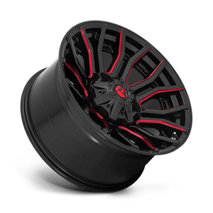 Fuel Offroad D712 RAGE Gloss Black Red Tinted Clear 20x10 -18 8x170mm 125.1mm - Wheelwiz