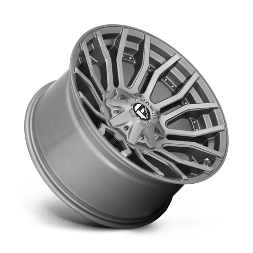 Fuel Offroad D713 RAGE PLATINUM Brushed Gun Metal Tinted Clear 20x10 -18 8x165.1mm 125.1mm - Wheelwiz