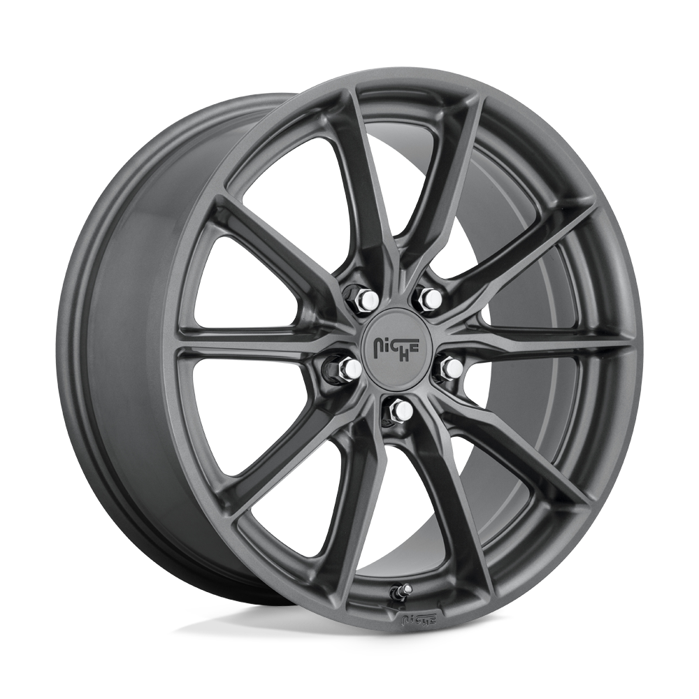 Niche M239 RAINIER Matte Anthracite 18x8 +42 5x112mm 66.6mm - WheelWiz