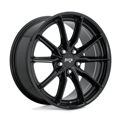 Niche M240 RAINIER Gloss Black 18x8 +42 5x112mm 66.6mm - WheelWiz