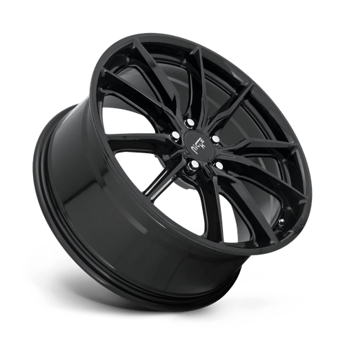 Niche M240 RAINIER Gloss Black 19x8.5 +42 5x112mm 66.6mm - Wheelwiz