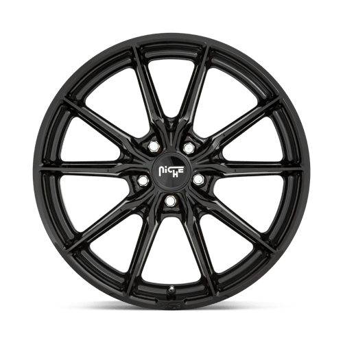 Niche M240 RAINIER Gloss Black 19x8.5 +42 5x112mm 66.6mm - Wheelwiz