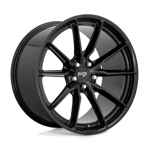 Niche M240 RAINIER Gloss Black 19x8.5 +33 5x114.3mm 72.6mm - WheelWiz