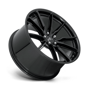 Niche M240 RAINIER Gloss Black 18x8 +27 5x112mm 66.6mm - WheelWiz