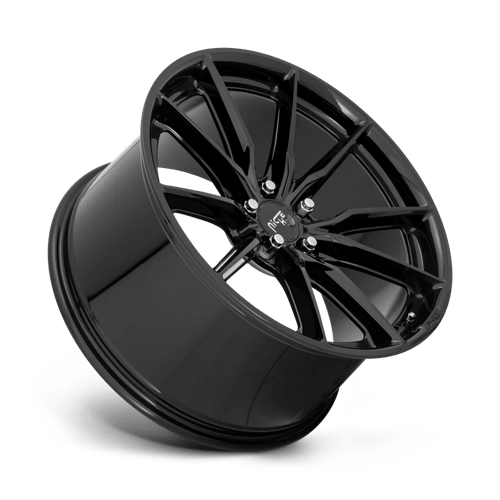 Niche M240 RAINIER Gloss Black 22x10.5 +30 5x120mm 74.1mm - Wheelwiz