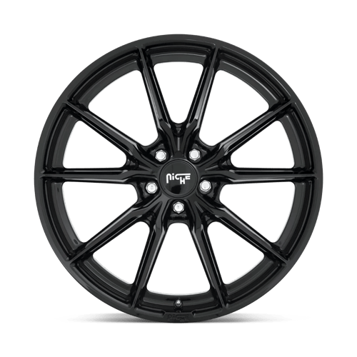 Niche M240 RAINIER Gloss Black 18x8 +25 5x114.3mm 72.6mm - WheelWiz