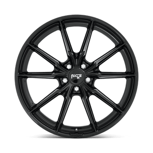 Niche M240 RAINIER Gloss Black 18x8 +25 5x114.3mm 72.6mm - WheelWiz