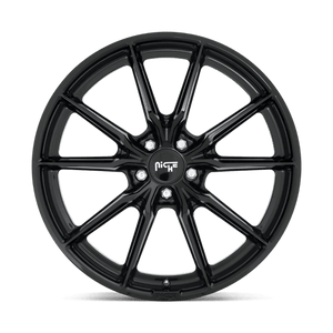 Niche M240 RAINIER Gloss Black 22x10.5 +30 5x112mm 66.6mm - Wheelwiz