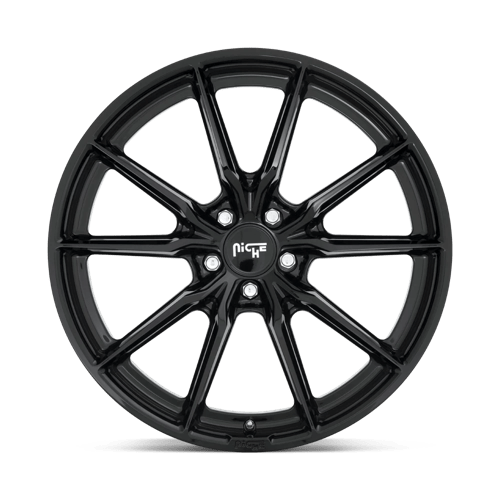 Niche M240 RAINIER Gloss Black 22x10.5 +40 5x120mm 74.1mm - Wheelwiz