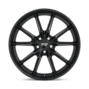 Niche M240 RAINIER Gloss Black 22x10.5 +30 5x120mm 74.1mm - Wheelwiz