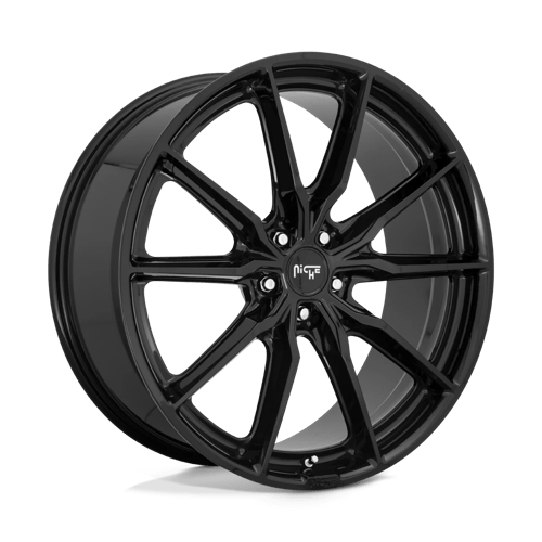 Niche M240 RAINIER Gloss Black 22x9 +38 5x108mm 72.6mm - WheelWiz