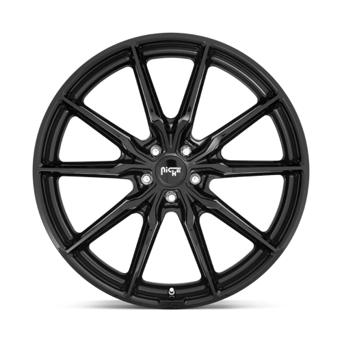 Niche M240 RAINIER Gloss Black 22x9 +38 5x108mm 72.6mm - WheelWiz