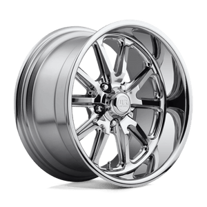 US MAG U110 RAMBLER Chrome Plated 20x10.5 +30 5x120mm 72.6mm - WheelWiz