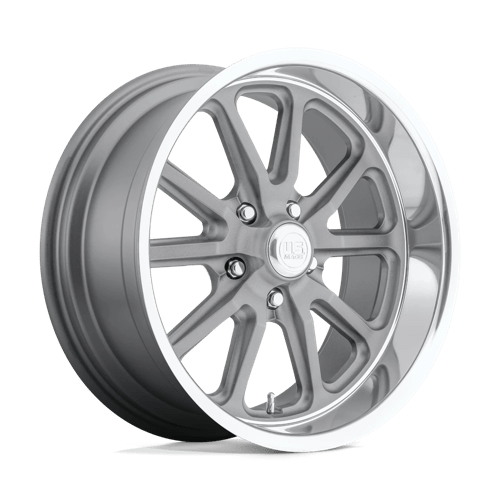 US MAG U111 RAMBLER Textured Gray W/ Dc Lip 17x8 +1 5x114.3mm 72.6mm - Wheelwiz