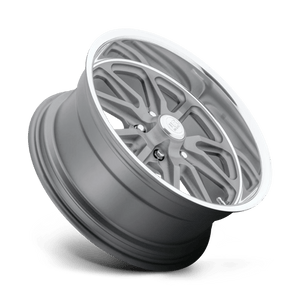 US MAG U111 RAMBLER Textured Gray W/ Dc Lip 15x8 +1 5x114.3mm 72.6mm - Wheelwiz