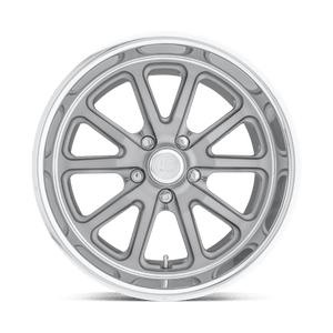 US MAG U111 RAMBLER Textured Gray W/ Dc Lip 15x8 +1 5x120.65mm 72.6mm - Wheelwiz