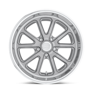 US MAG U111 RAMBLER Textured Gray W/ Dc Lip 20x8 +1 5x127mm 78.1mm - Wheelwiz