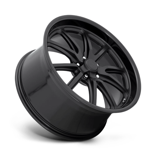 US MAG U123 RAMBLER Gloss Black Matte Black 20x8.5 +15 5x115mm 71.5mm - Wheelwiz