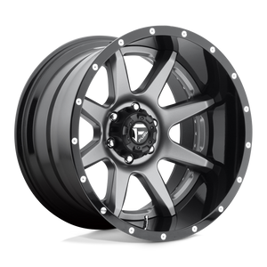 Fuel Offroad D238 RAMPAGE Matte Gun Metal Black Lip 22x10 -11 6x135mm 87.1mm - 2 PIECE - WheelWiz