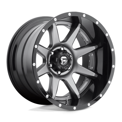 Fuel Offroad D238 RAMPAGE Matte Gun Metal Black Lip 20x10 -19 8x170mm 125.1mm - 2 PIECE - Wheelwiz
