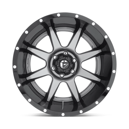 Fuel Offroad D238 RAMPAGE Matte Gun Metal Black Lip 20x10 -19 8x170mm 125.1mm - 2 PIECE - Wheelwiz