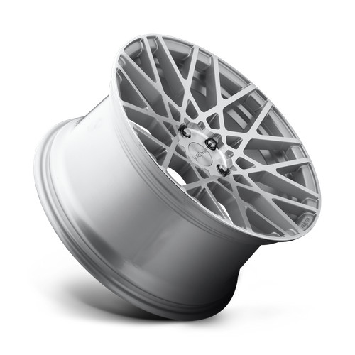 Rotiform R110 BLQ Gloss Silver Machined 18x8.5 +45 5x112mm 66.6mm