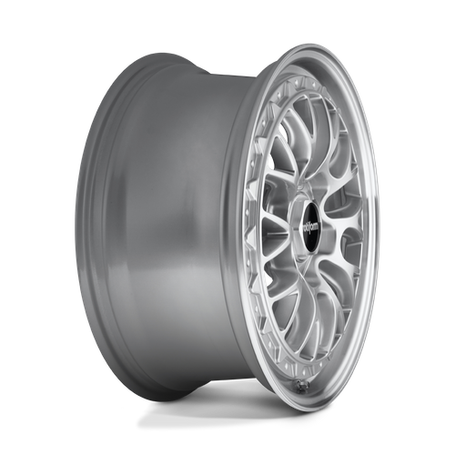 Rotiform R155 LSR Gloss Silver Machined 19x8.5 +45 5x112mm 66.6mm - Wheelwiz