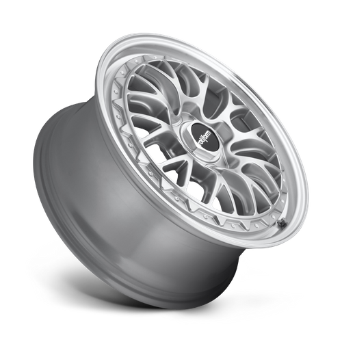 Rotiform R155 LSR Gloss Silver Machined 19x8.5 +45 5x112mm 66.6mm - Wheelwiz