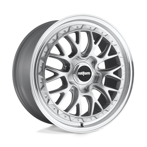 Rotiform R155 LSR Gloss Silver Machined 19x8.5 +45 5x112mm 66.6mm - Wheelwiz