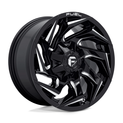 Fuel Offroad D753 REACTION Gloss Black Milled 20x10 -18 8x170mm 125.1mm - Wheelwiz