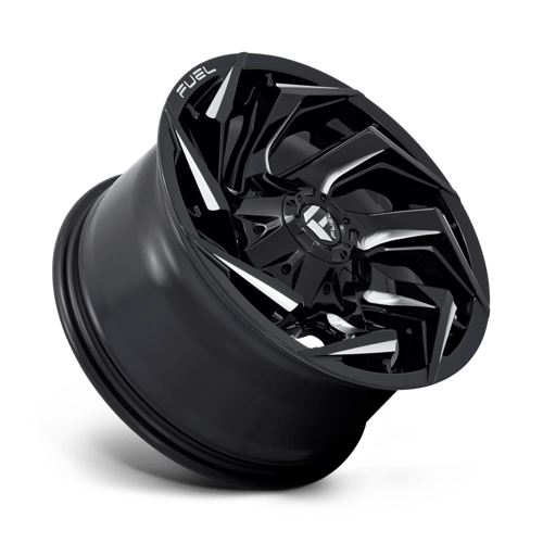 Fuel Offroad D753 REACTION Gloss Black Milled 20x9 +1 8x180mm 124.2mm - Wheelwiz