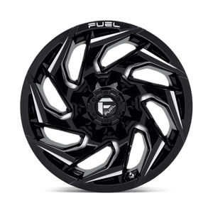 Fuel Offroad D753 REACTION Gloss Black Milled 20x10 -18 8x165.1mm 125.1mm - Wheelwiz