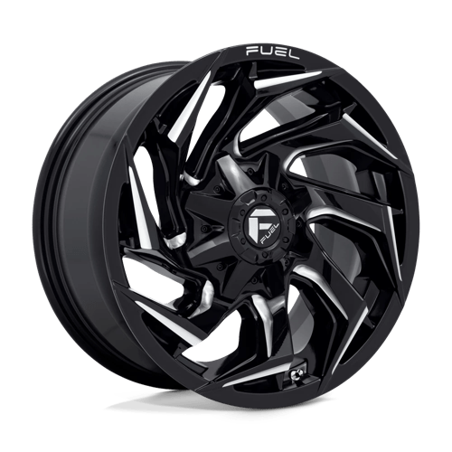 Fuel Offroad D753 REACTION Gloss Black Milled 18x9 +1 6x135|6x139.7mm 106.1mm - Wheelwiz