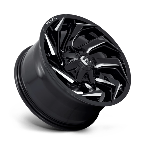 Fuel Offroad D753 REACTION Gloss Black Milled 18x9 +1 6x135|6x139.7mm 106.1mm - Wheelwiz