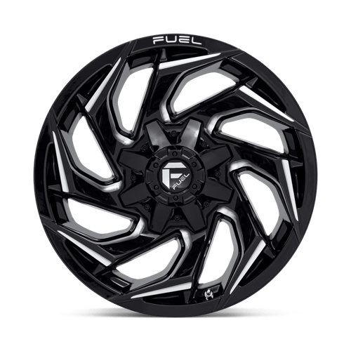 Fuel Offroad D753 REACTION Gloss Black Milled 18x9 +1 6x135|6x139.7mm 106.1mm - Wheelwiz
