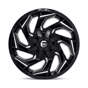 Fuel Offroad D753 REACTION Gloss Black Milled 18x9 +1 6x135|6x139.7mm 106.1mm - Wheelwiz