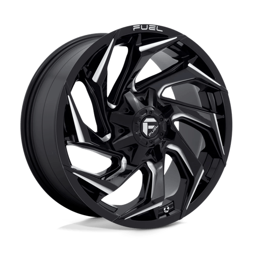 Fuel Offroad D753 REACTION Gloss Black Milled 20x9 +20 8x180mm 124.2mm - Wheelwiz