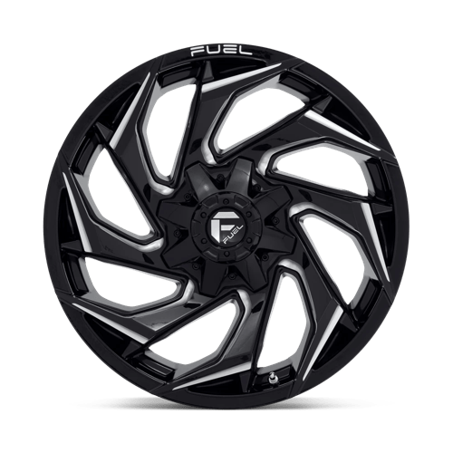 Fuel Offroad D753 REACTION Gloss Black Milled 20x9 +20 8x165.1mm 125.1mm - Wheelwiz