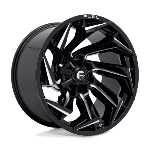 Fuel Offroad D753 REACTION Gloss Black Milled 22x12 -44 8x170mm 125.1mm - Wheelwiz
