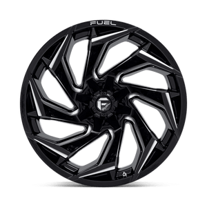 Fuel Offroad D753 REACTION Gloss Black Milled 22x12 -44 8x170mm 125.1mm - Wheelwiz