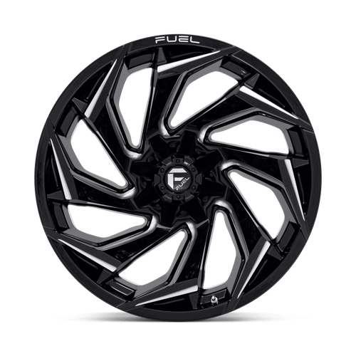 Fuel Offroad D753 REACTION Gloss Black Milled 22x12 -44 8x165.1mm 125.1mm - Wheelwiz