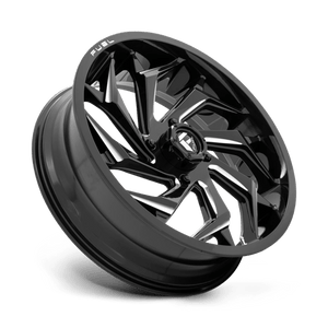 Fuel Offroad D753 REACTION UTV Gloss Black Milled 22x7 0 4x156mm 132mm - Wheelwiz