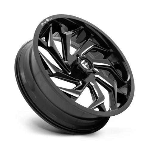 Fuel Offroad D753 REACTION Gloss Black Milled 20x7 +13 4x156mm 132mm - Wheelwiz