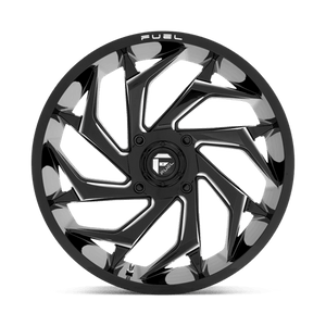 Fuel Offroad D753 REACTION UTV Gloss Black Milled 22x7 0 4x156mm 132mm - Wheelwiz