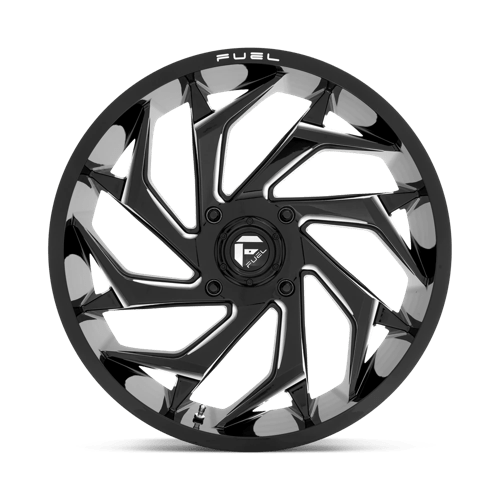 Fuel Offroad D753 REACTION UTV Gloss Black Milled 22x7 0 4x137mm 110.1mm - Wheelwiz