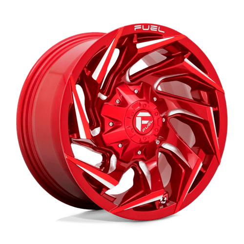Fuel Offroad D754 REACTION Candy Red Milled 15x8 -18 5x139.7mm 108mm - Wheelwiz