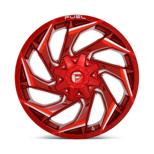 Fuel Offroad D754 REACTION Candy Red Milled 20x9 +20 8x180mm 124.2mm - Wheelwiz