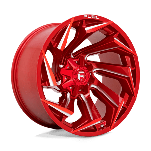 Fuel Offroad D754 REACTION Candy Red Milled 22x12 -44 8x180mm 124.2mm - Wheelwiz