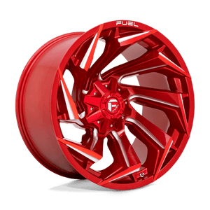 Fuel Offroad D754 REACTION Candy Red Milled 22x12 -44 8x180mm 124.2mm - Wheelwiz